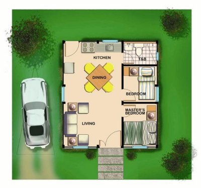 Layout: Padova (2BR, 1 T&B)